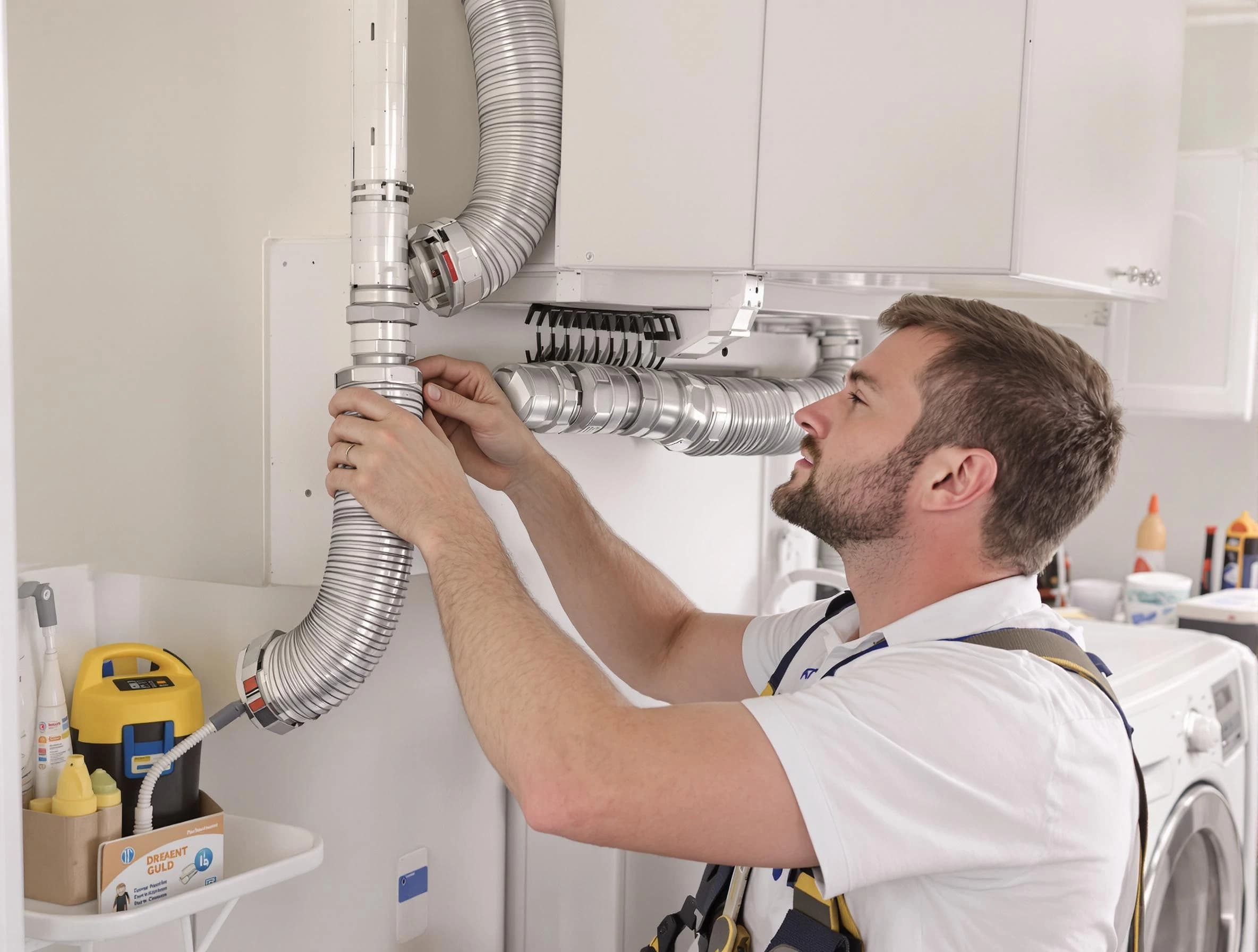 Professional dryer vent repair and installation by Randolph Dryer Vent Cleaning in Randolph